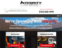 Tablet Screenshot of integritylift.com